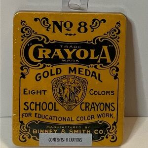 Vintage 2000 Crayola Gold Medal School Crayons Box NEW